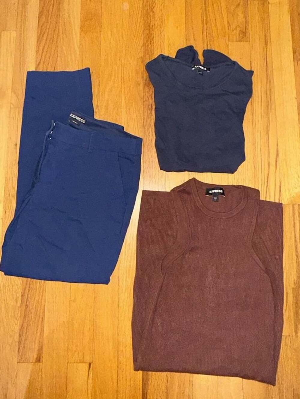Express Woman’s Clothing Lot of 3 Columnist Pant, Blouse and Dress Size M